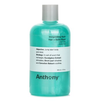 Anthony 提神醒目的毛髮和沐浴露（所有皮膚類型） (Invigorating Rush Hair & Body Wash (All Skin Types))