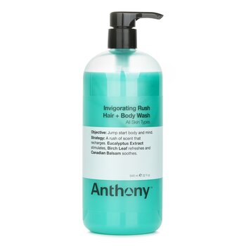 Anthony 提神醒目的毛髮和沐浴露（所有皮膚類型） (Invigorating Rush Hair & Body Wash (All Skin Types))