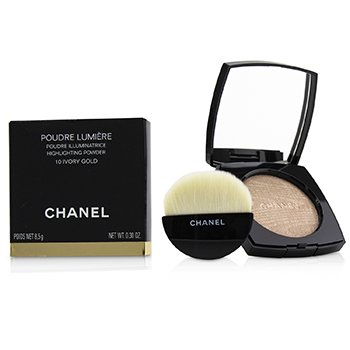 Chanel Poudre Lumiere高光粉-＃10乳白色金色 (Poudre Lumiere Highlighting Powder - # 10 Ivory Gold)