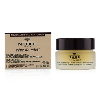 Nuxe Reve De Miel超滋養和修復蜂蜜潤唇膏-適用於非常乾燥，受損的嘴唇 (Reve De Miel Honey Lip Balm - For Very Dry, Damaged Lips (Packaging Random Pick))