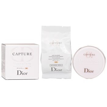 Christian Dior 使用額外的筆芯捕獲Dreamskin保濕和完美氣墊SPF 50-＃020（淺米色） (Capture Dreamskin Moist & Perfect Cushion SPF 50 With Extra Refill - # 020 (Light Beige))