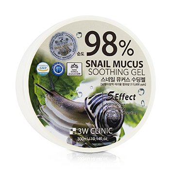 3W Clinic 98％蝸牛粘液舒緩凝膠 (98% Snail Mucus Soothing Gel)
