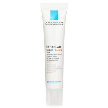 La Roche Posay Effaclar Duo（+）矯正無堵塞護理抗瑕疵抗痕SPF 30 (Effaclar Duo (+) Corrective Unclogging Care Anti-Imperfections Anti-Marks SPF 30)