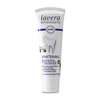 Lavera 牙膏（美白）-含竹纖維素清潔顆粒和氟化鈉 (Toothpaste (Whitening) - With Bamboo Cellulose Cleaning Particles & Sodium Fluoride)