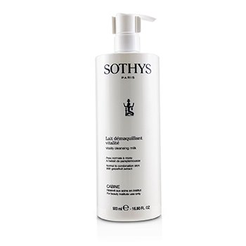 Sothys 活力卸妝乳-適用於中性至混合性皮膚，葡萄柚提取物（沙龍大小） (Vitality Cleansing Milk - For Normal to Combination Skin , With Grapefruit Extract (Salon Size))