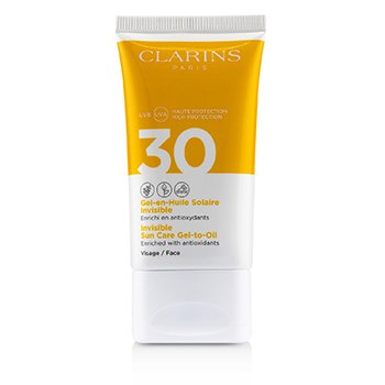 Clarins 隱形防曬油凝霜SPF 30 (Invisible Sun Care Gel-To-Oil For Face SPF 30)