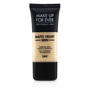 Make Up For Ever 啞光天鵝絨皮膚全覆蓋粉底-＃Y215（黃色雪花石膏） (Matte Velvet Skin Full Coverage Foundation - # Y215 (Yellow Alabaster))
