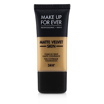Make Up For Ever 啞光天鵝絨皮膚全覆蓋粉底-＃Y405（金色蜂蜜） (Matte Velvet Skin Full Coverage Foundation - # Y405 (Golden Honey))
