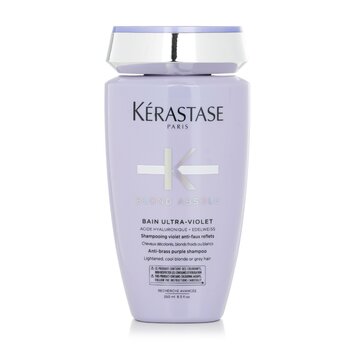 Kerastase 金發碧眼的Absolu Bain紫羅蘭色抗黃銅紫色洗髮水（亮色，涼爽的金發或白髮） (Blond Absolu Bain Ultra-Violet Anti-Brass Purple Shampoo (Lightened, Cool Blonde or Grey Hair))