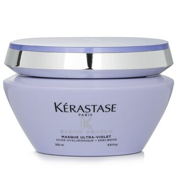 Kerastase 金發碧眼的Absolu面膜超紫防黃銅金發碧眼完美紫色面膜（淺色酷炫金發） (Blond Absolu Masque Ultra-Violet Anti-Brass Blonde Perfecting Purple Masque (Lightened Cool Blonde Hair))