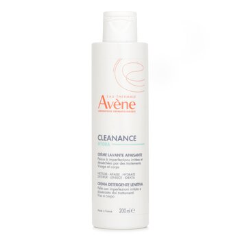 Avene 清潔HYDRA舒緩潔面霜-適用於因乾燥而刺激的瑕疵點皮膚。 (Cleanance HYDRA Soothing Cleansing Cream - For Blemish-Prone Skin Left Dry & Irritated by Treatments)