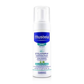 Mustela Steladopia泡沫洗髮水（輕輕清潔並舒緩發癢的皮膚的感覺） (Stelatopia Foam Shampoo (Gently Cleans and Soothes Sensations of Itchy Skin))