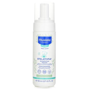 Mustela Steladopia泡沫洗髮水（輕輕清潔並舒緩發癢的皮膚的感覺） (Stelatopia Foam Shampoo (Gently Cleans and Soothes Sensations of Itchy Skin))