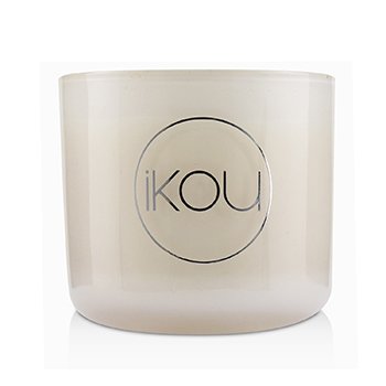 iKOU Essentials香薰天然蠟燭玻璃-喜悅（澳大利亞白法蘭絨花） (Essentials Aromatherapy Natural Wax Candle Glass - Joy (Australian White Flannel Flower))