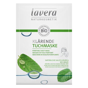 Lavera 面膜-淨化（含天然水楊酸和有機薄荷） (Sheet Mask - Purifying (With Natural Salicylic Acid & Organic Mint))