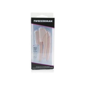 Tweezerman Prep & Plane 準備和平面剃鬚刀 (Prep & Plane Facial Razors)