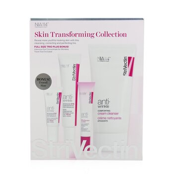 StriVectin Skin Transforming Collection (Full Size Trio): 潔面乳 150ml + 眼部精華 (30ml+7ml) + 眼部妝前乳 10ml (Skin Transforming Collection (Full Size Trio):  Cleanser 150ml + Eye Concentrate (30ml+7ml) + Eyes Primer 10ml)