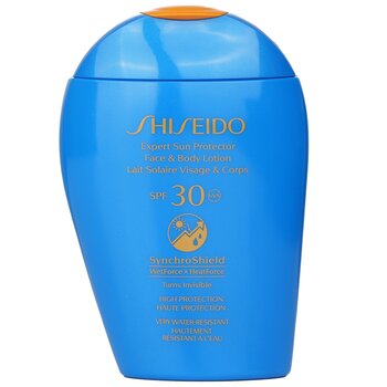 Shiseido Expert Sun Protector SPF 30 UVA 面部和身體乳液（隱形、高保護和非常防水） (Expert Sun Protector SPF 30 UVA Face & Body Lotion (Turns Invisible, High Protection & Very Water-Resistant))