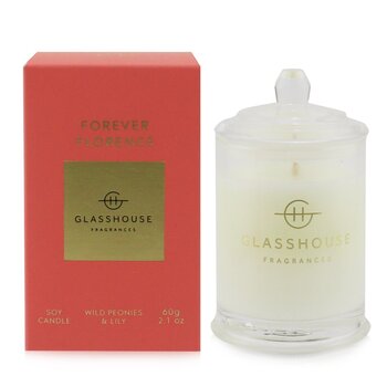 Glasshouse 三重香味大豆蠟燭 - Forever Florence（野牡丹和百合） (Triple Scented Soy Candle - Forever Florence (Wild Peonies & Lily))