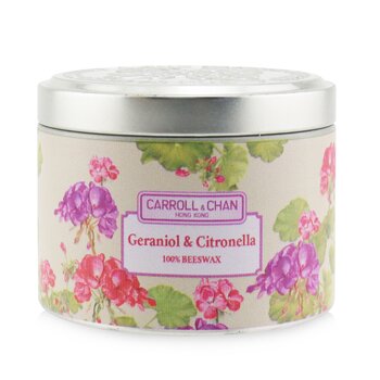 The Candle Company (Carroll & Chan) 100% 蜂蠟錫蠟燭 - 香葉醇和香茅 (100% Beeswax Tin Candle - Geraniol & Citronella)