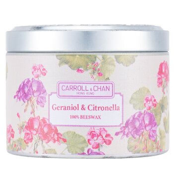 The Candle Company (Carroll & Chan) 100% 蜂蠟錫蠟燭 - 香葉醇和香茅 (100% Beeswax Tin Candle - Geraniol & Citronella)