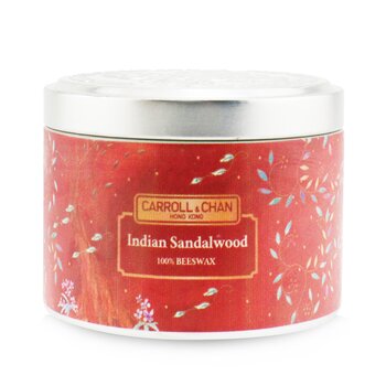 100% 蜂蠟錫蠟燭 - 印度檀香 (100% Beeswax Tin Candle - Indian Sandalwood)