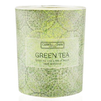 100% 蜂蠟許願蠟燭 - 綠茶