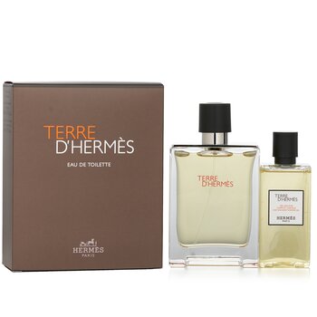 Hermes Terre DHermes Coffret: 淡香水噴霧 100ml + 頭髮和身體沐浴露 80ml (Terre DHermes Coffret: Eau De Toilette Spray 100ml + Hair And Body Shower Gel 80ml)