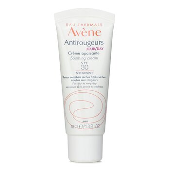 Avene Antirougeurs DAY 舒緩霜 SPF 30 - 適用於乾性至極乾性敏感肌膚，容易發紅 (Antirougeurs DAY Soothing Cream SPF 30 - For Dry to Very Dry Sensitive Skin Prone to Redness)