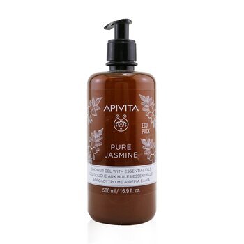 Apivita 含精油的純茉莉花沐浴露 - Ecopack (Pure Jasmine Shower Gel with Essential Oils - Ecopack)