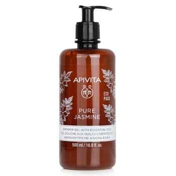 Apivita 含精油的純茉莉花沐浴露 - Ecopack (Pure Jasmine Shower Gel with Essential Oils - Ecopack)