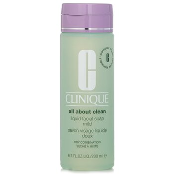 Clinique All About Clean Liquid Facial Soap 溫和 - 乾性混合性皮膚 (All About Clean Liquid Facial Soap Mild - Dry Combination Skin)