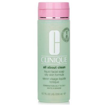 Clinique All About Clean Liquid Facial Soap 油性皮膚配方 - 混合油性至油性皮膚 (All About Clean Liquid Facial Soap Oily Skin Formula - Combination Oily to Oily Skin)