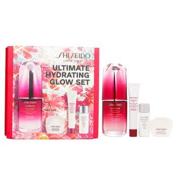 Ultimate Hydrating Glow Set：Ultimune Power Infusing Concentrate 30ml + Moisturizing Gel Cream 10ml + Eye Concentrate 5ml + SPF 42 Sunscreen 7ml (Ultimate Hydrating Glow Set)