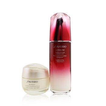 Shiseido Defend & Regenerate Power Wrinkle Smoothing Set：Ultimune Power Infusing Concentrate N 100ml + Benefiance Wrinkle Smoothing Cream 50ml (Defend & Regenerate Power Wrinkle Smoothing Set: Ultimune Power Infusing Concentrate N 100ml + Benefiance Wrinkle Smoothing Cream 50ml)