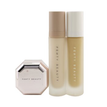 Fenty Beauty By Rihanna Pro Filt R Hydrating Complexion Kit Foundation 32ml Primer 32ml Instant Retouch Setting Powder 7 8g 210 Box Slightly Damaged 3pcs 台灣