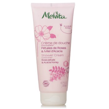 Melvita 玫瑰花瓣和金合歡蜂蜜沐浴露 (Rose Petals & Acacia Honey Shower Cream)