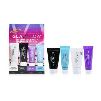 Glamglow Instant Celebrity Skin Masking Set：1x Supermud Clearing Treatment - 15g + 1x Youthmud Glow Stimulating Treatment - 15g + 1x Thristymud Hydrating Treatment - 10g/0.35 + 1x Gravitymud Firming Treatment- 10g/0.355 (Instant Celebrity Skin Masking Set: 1x Supermud Clearing Treatment - 15g + 1x Youthmud Glow Stimulating Treatment - 15g + 1x Thristymud Hydrating Treatment - 10g/0.35 + 1x Gravitymud Firming Treatment- 10g/0.35)