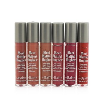 TheBalm 認識 Matt(e) Hughes 6 迷你持久液體唇膏套裝 - 卷。 14 (Meet Matt(e) Hughes 6 Mini Long Lasting Liquid Lipsticks Kit - Vol. 14)