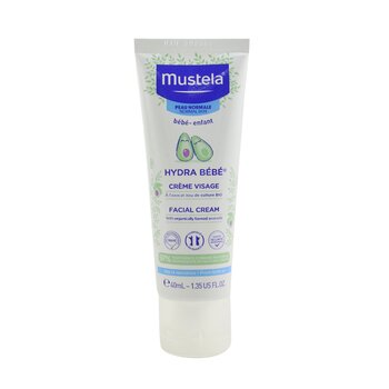 Mustela Hydra-Bebe 有機鱷梨面霜 - 中性皮膚 (Hydra-Bebe Facial Cream With Organic Avocado - Normal Skin)