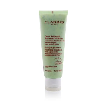Clarins 含有高山草本和繡線菊提取物的淨化溫和泡沫潔面乳 - 適合油性皮膚 (Purifying Gentle Foaming Cleanser with Alpine Herbs & Meadowsweet Extracts - Combination to Oily Skin)