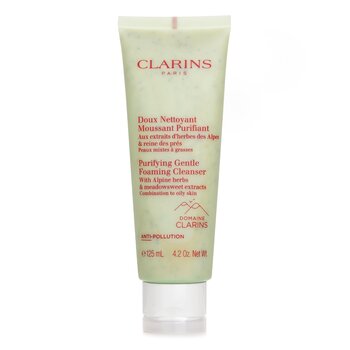 Clarins 含有高山草本和繡線菊提取物的淨化溫和泡沫潔面乳 - 適合油性皮膚 (Purifying Gentle Foaming Cleanser with Alpine Herbs & Meadowsweet Extracts - Combination to Oily Skin)