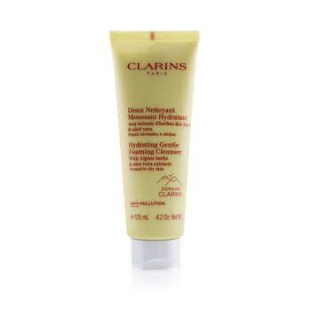Clarins 含有高山草本和蘆薈提取物的保濕溫和泡沫潔面乳 - 中性至乾性皮膚 (Hydrating Gentle Foaming Cleanser with Alpine Herbs & Aloe Vera Extracts - Normal to Dry Skin)