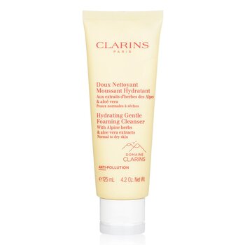 Clarins 含有高山草本和蘆薈提取物的保濕溫和泡沫潔面乳 - 中性至乾性皮膚 (Hydrating Gentle Foaming Cleanser with Alpine Herbs & Aloe Vera Extracts - Normal to Dry Skin)