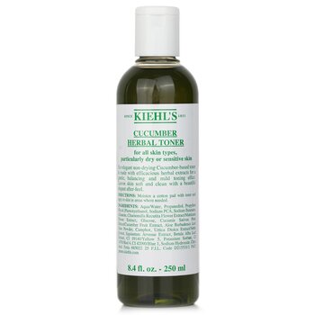 黃瓜草本無酒精爽膚水 - 適用於乾性或敏感皮膚類型 (Cucumber Herbal Alcohol-Free Toner - For Dry or Sensitive Skin Types)