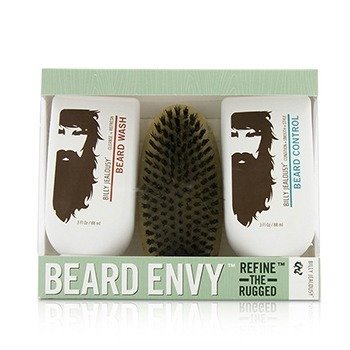 Beard Envy Kit:鬍子洗臉膏88ml +鬍子控制膏88ml +刷子1pcs