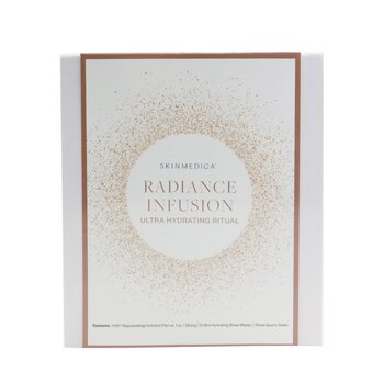 Radiance Infusion超保濕儀式套裝：HA嫩膚保濕霜28.4g +超保濕片面膜2pcs +玫瑰石英滾輪 (Radiance Infusion Ultra Hydrating Ritual Set: HA Rejuvenating Hydrator 28.4g + Ultra Hydrating Sheet Mask 2pcs + Rose Quartz Roller)