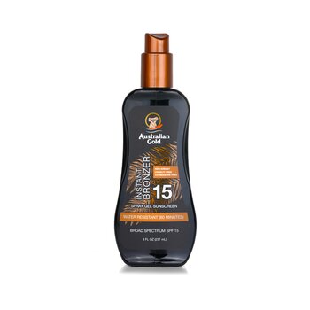 Australian Gold 帶有Instant Bronzer的噴霧凝膠防曬霜SPF 15 (Spray Gel Sunscreen SPF 15 with Instant Bronzer)