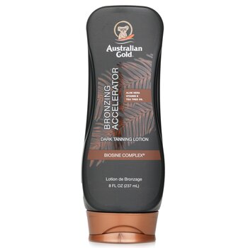 Australian Gold 深色古銅色鞣製促進劑乳液 (Dark Tanning Accelerator Lotion With Bronzers)