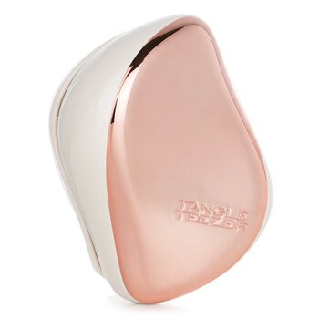 Tangle Teezer 便攜式順髮梳 - # Ivory Rose Gold (Compact Styler On-The-Go Detangling Hair Brush - # Ivory Rose Gold)